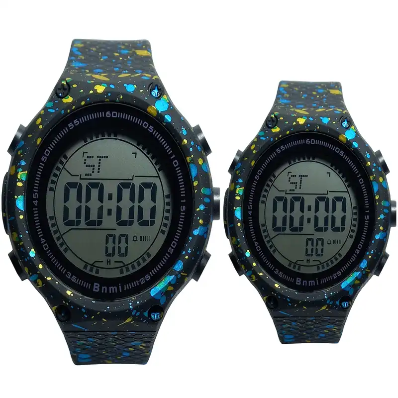 ست ساعت مچی دیجیتال زنانه و مردانه مدل bnmi-zrd