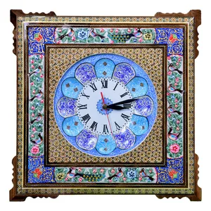 ساعت دیواری خاتم کاری کد pp25