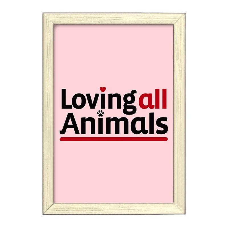 تابلو خندالو طرح حمایت از حیوانات کد 27374