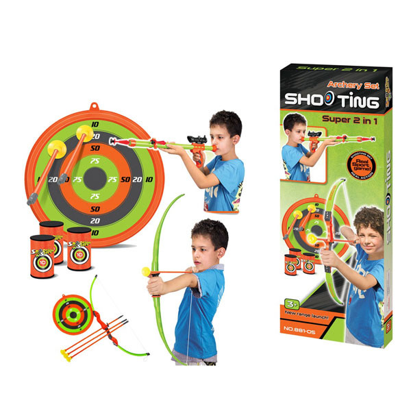 اسباب بازی دو کاره دارت و تیر وکمان کینگ اسپرت مدل SHOOTING کد 88105