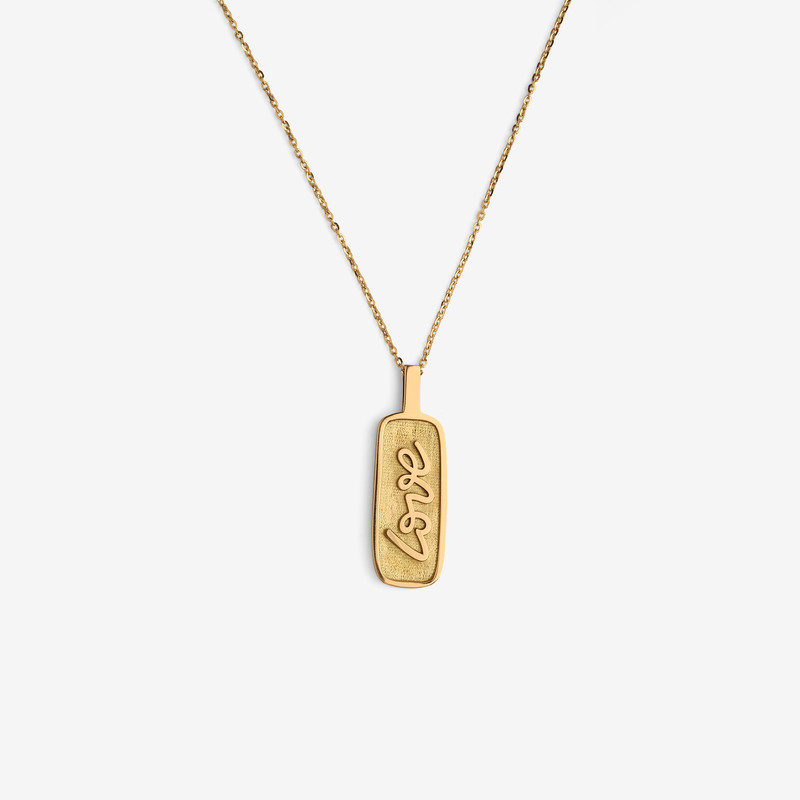 گردنبند طلا 18 عیار زنانه با زنجیر حلقه‌ای (فلامینگو) تاج مدل G357