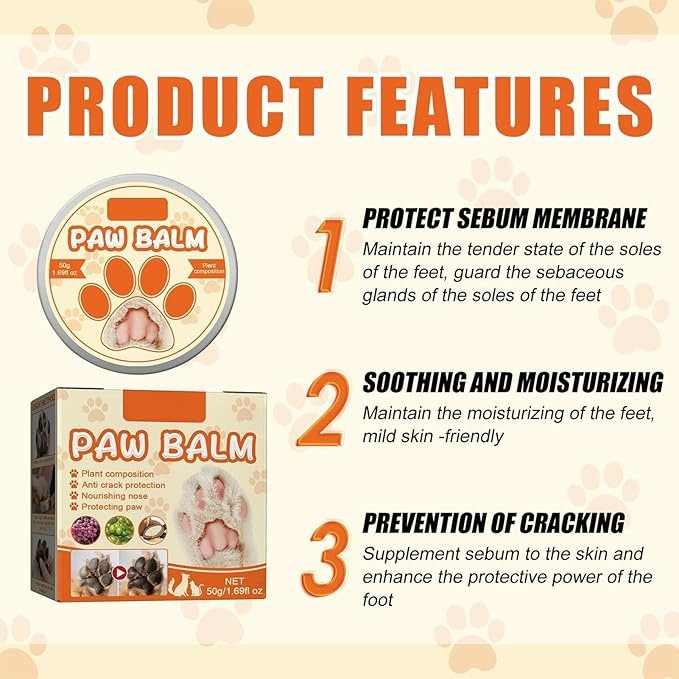 بالم مرطوب کننده و ضد ترک پنجه و بینی حیوانات Paw Balm مدل YEGBONG