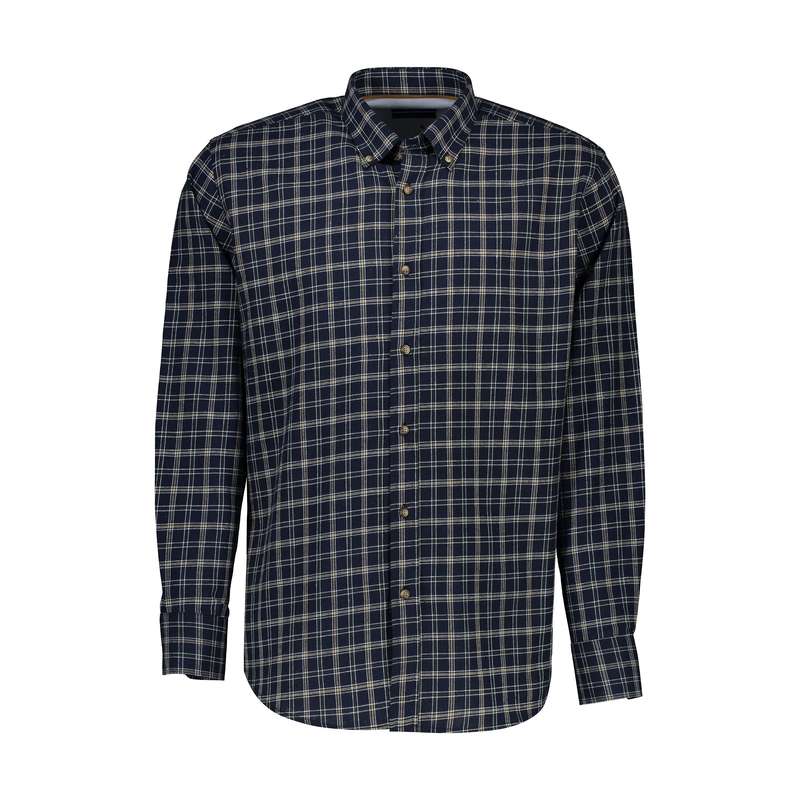 پیراهن آستین بلند مردانه ایکات مدل چهار خانه PST1152107