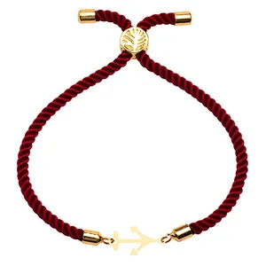 دستبند طلا 18 عیار زنانه الن نار طرح لنگر مدل N100278