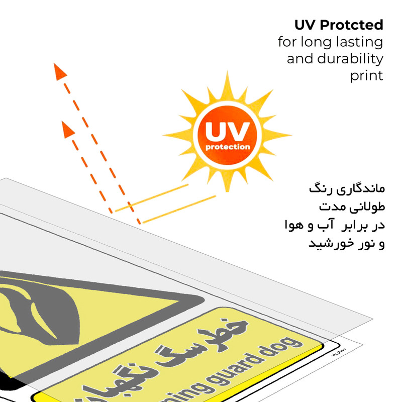 برچسب ایمنی مستر راد طرح خطر سگ نگهبان مدل HSE-OSHA-078 برچسب ایمنی مستر راد طرح خطر سگ نگهبان مدل HSE-OSHA-078