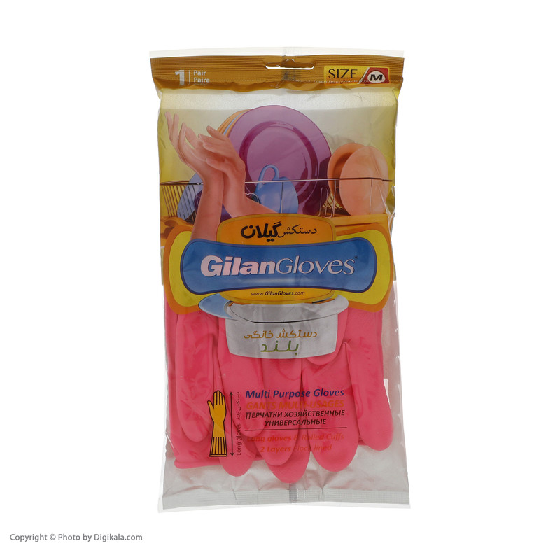 دستکش نظافت دستکش گیلان مدل M کد 004