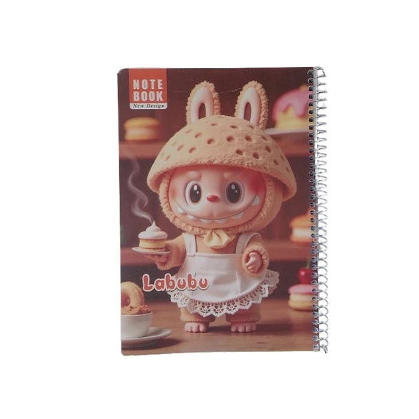 دفتر مشق 100 برگ مدل لبوبو طرح آشپز کد 001