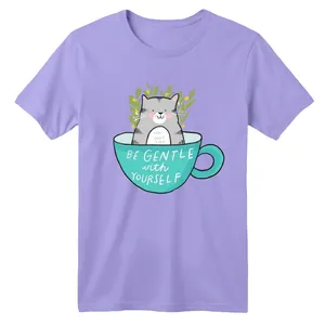 تی شرت آستین کوتاه بچگانه مدل گربه فنجون