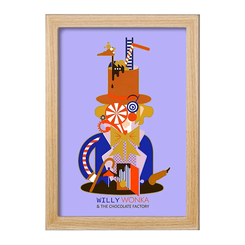تابلو خندالو مدل ویلی وانکا (Willy Wonka) کد F8820