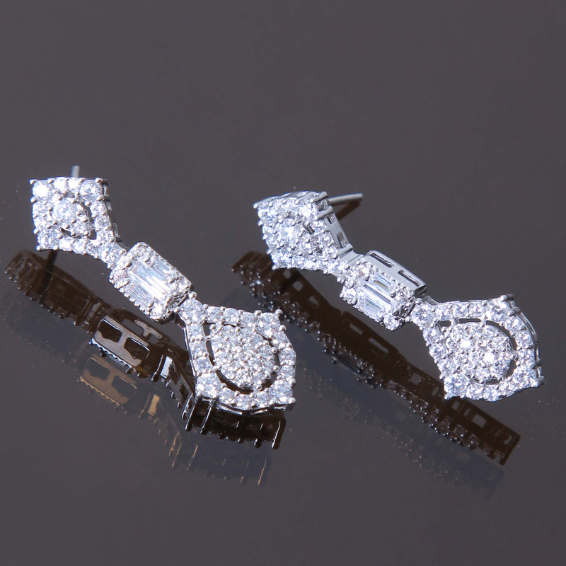 گوشواره نقره زنانه بازرگانی میلادی کد GZN_208