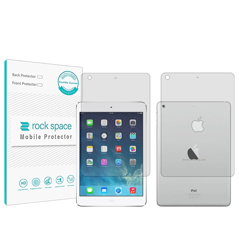 محافظ صفحه نمایش شفاف راک اسپیس مدل Hygel مناسب برای تبلت اپل iPad mini 2 به همراه محافظ پشت تبلت