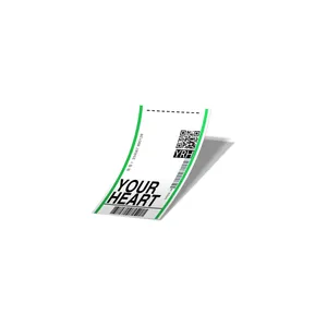 استیکر لپ تاپ لولو طرح بلیط هواپیما به قلبت BOARDING PASS TO YOUR HEART کد 755