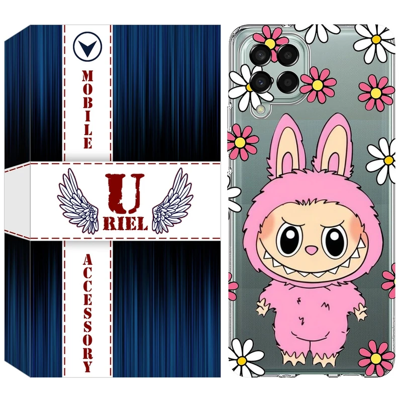 کاور یوریل مدل Clear کد 106 طرح لبوبو Labubu مناسب برای گوشی موبایل سامسونگ Galaxy A12 / A12 Nacho / M12
