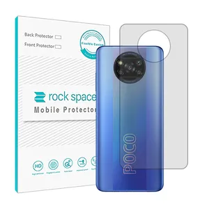 Transparent Rockspace HyGEL model back protector suitable for Xiaomi Poco X3 Pro mobile phone
