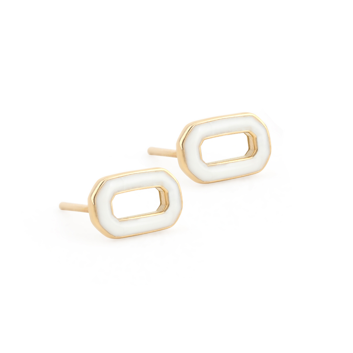 گوشواره طلا 18 عیار زنانه بان گالری مدل اکتان