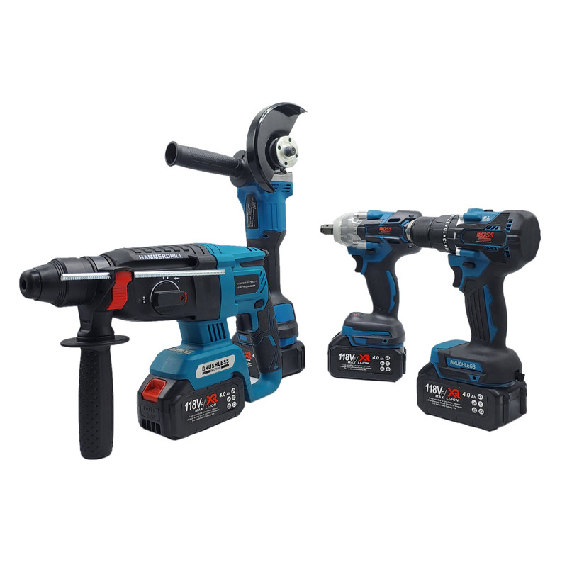 مجموعه 4 عددی ابزار شارژی براشلس باس مدل LIFE_STYLE