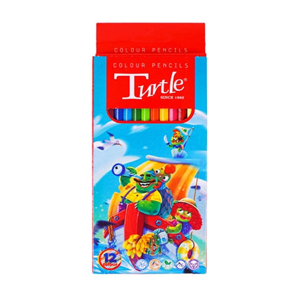 مداد رنگی 12 رنگ مدل پارس مداد طرح لاکپشت ایرانی