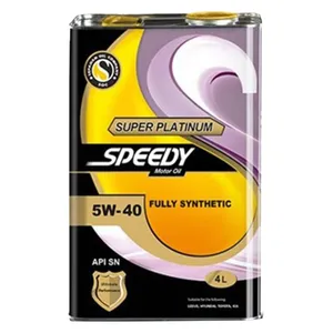 روغن موتور اسپیدی مدل سوپر پلاتینیوم SN 5W40 حجم چهار لیتر