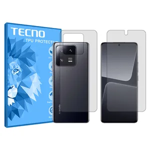 Tecno HyGEL model transparent screen protector suitable for Xiaomi 13 Pro mobile phone along with the back protector