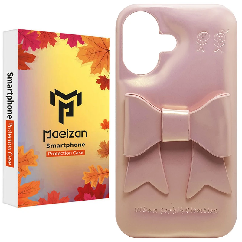 کاور پاییزان مدل پینکی پاپیون طرح لاکجری مناسب برای گوشی موبایل اپل IPhone 17