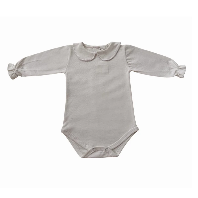 بادی آستین بلند نوزادی مدل ترنم کد 001