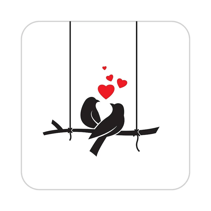 زیر لیوانی کاکتی طرح عاشقانه مدل mp36559