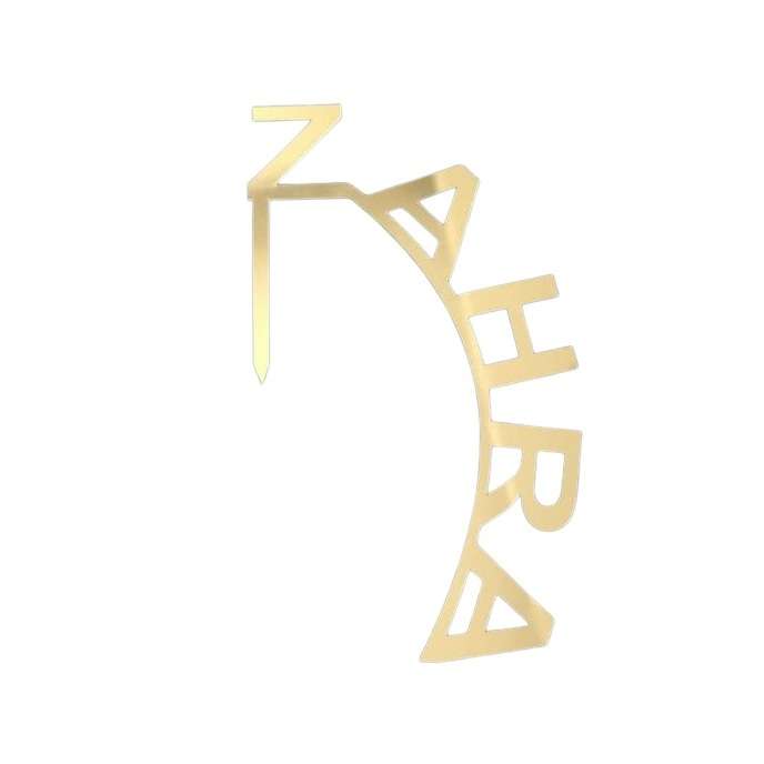 تاپر کیک مدل اسم طرح زهرا 