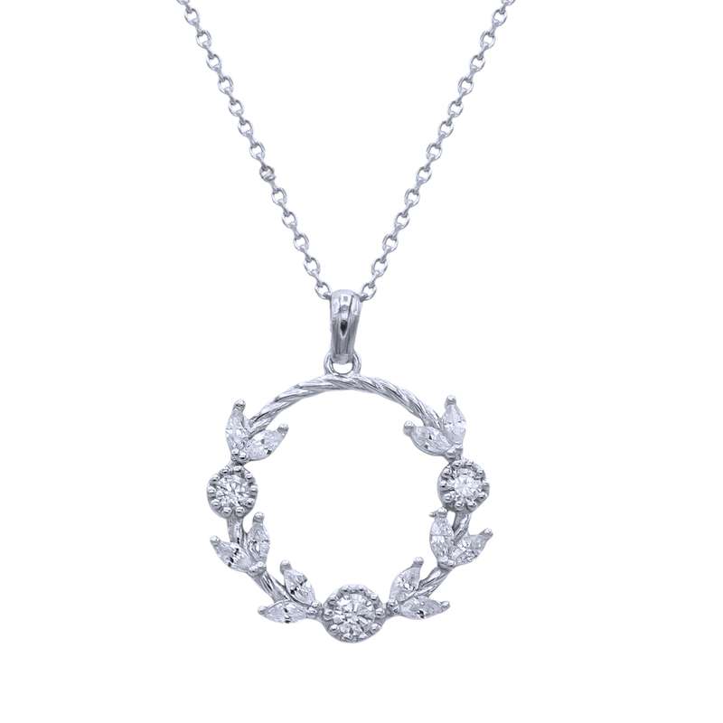 گردنبند نقره زنانه مدل گندم