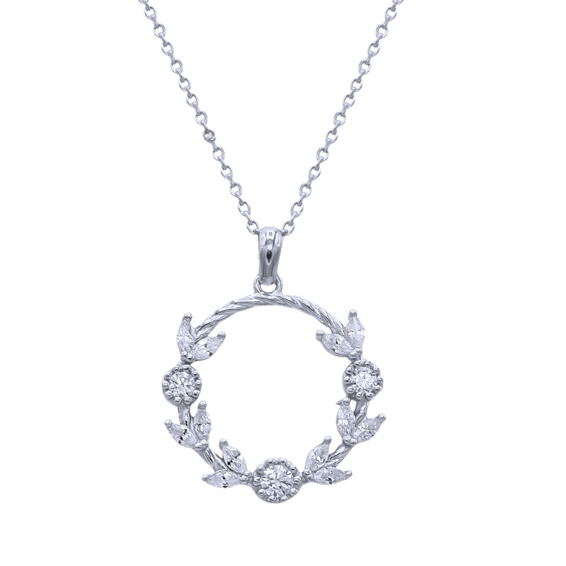 گردنبند نقره زنانه مدل گندم