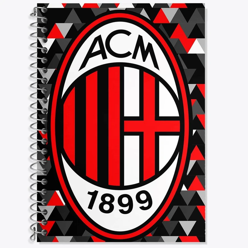 دفتر زبان 50 برگ خندالو مدل سه خط طرح باشگاه آث میلان کد 27225