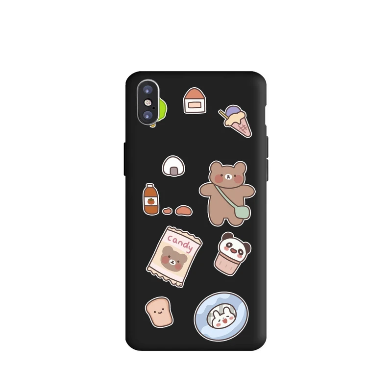 کاور قاب گارد طرح خرس شکلاتی کد m7009 مناسب برای گوشی موبایل اپل iphone X / Xs