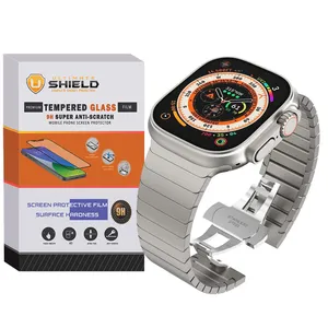 Ultimate Shield Butterfly-Link-UL Strap suitable for Apple Watch Series SE 2022 Aluminum Case 44mm / SE 2021 Aluminum Case 44mm / Series 5 44mm / Series 6 44mm / SE 44mm