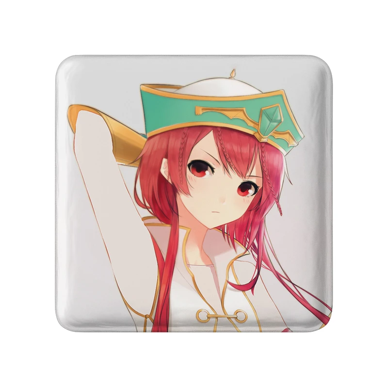 مگنت خندالو طرح رن انیمه ماگی هزارتوی سحر و جادو مدل مربعی کد 36072