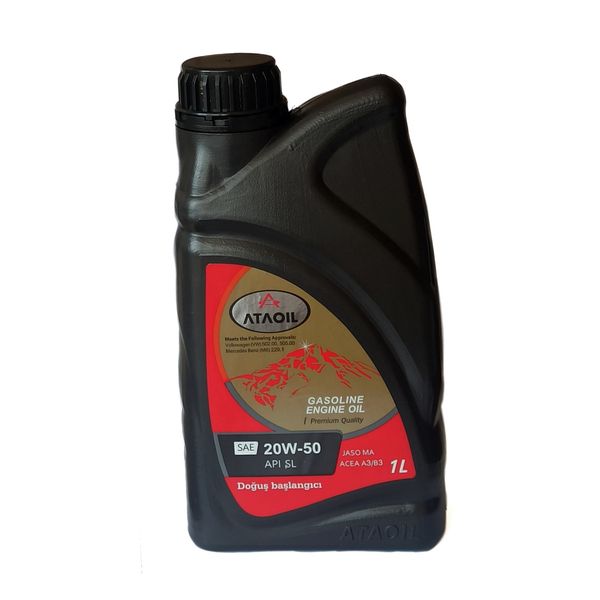 روغن موتور بنزینی آتا اویل مدل 20w-50 sl حجم1 لیتر