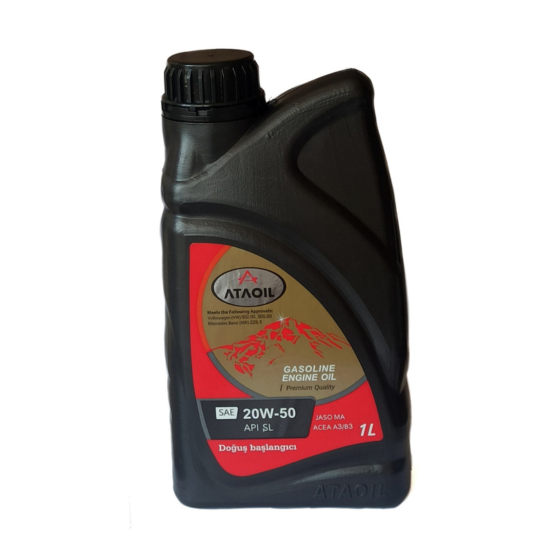 روغن موتور بنزینی آتا اویل مدل 20w-50 sl حجم1 لیتر
