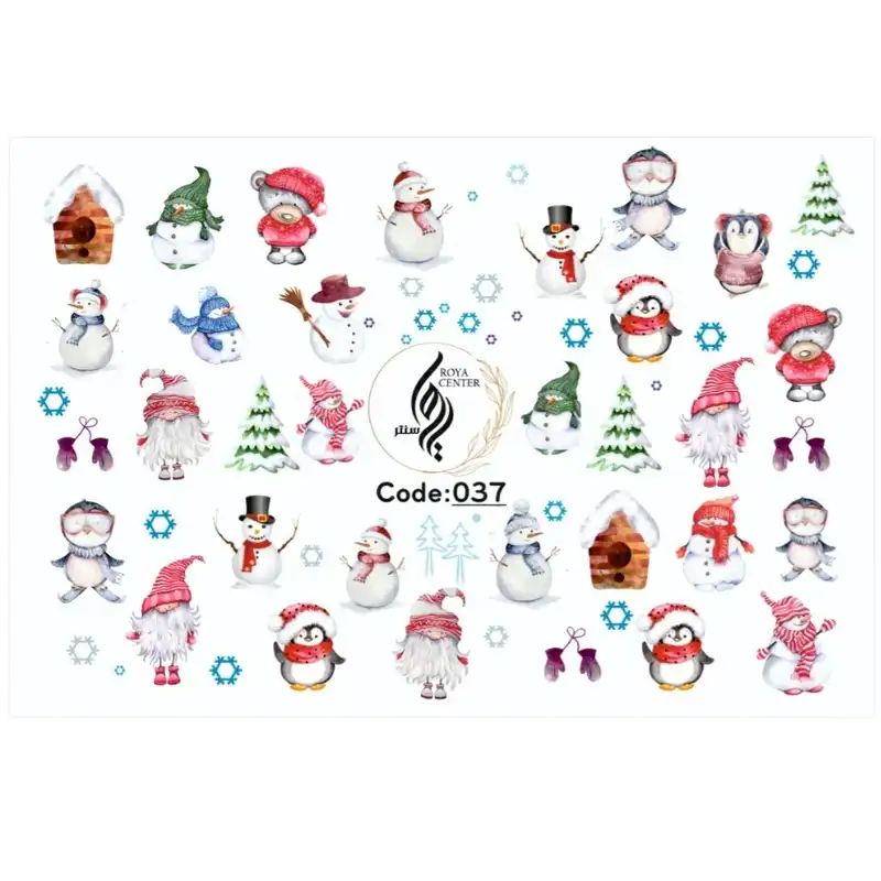 برچسب لنز ناخن مدل 037