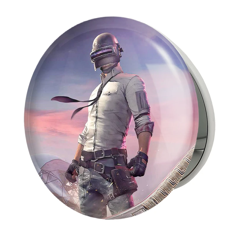 آینه جیبی خندالو طرح بازی پابجی PUBG مدل تاشو کد 3780 