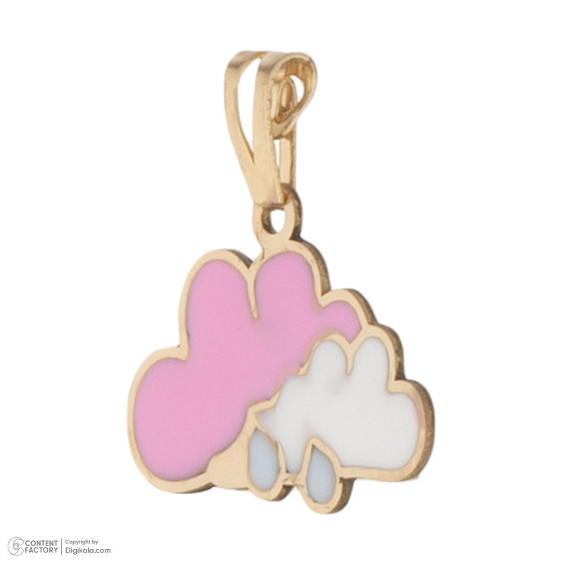 آویز گردنبند طلا 18 عیار دخترانه طلای مستجابی مدل 55107