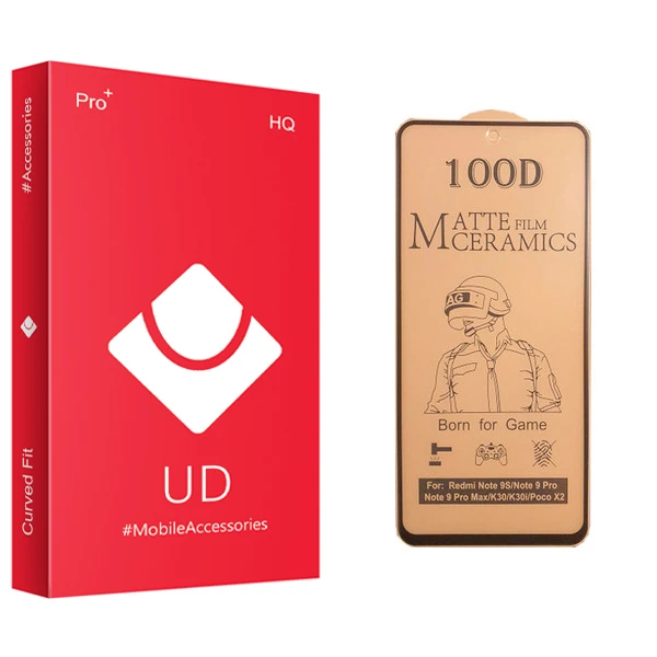 محافظ صفحه نمایش مات یو دی مدل +PRO مناسب برای گوشی موبایل شیائومی Redmi Note 9s