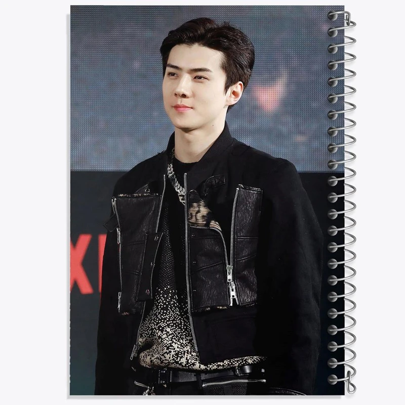 دفتر ژورنال نویسی 50 برگ خندالو مدل نقطه ای طرح سهون گروه اکسو EXO کد 13469