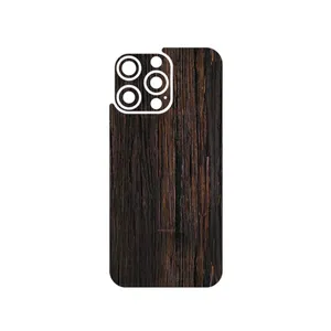 MAHOOT Burned_Wood Cover Sticker for Apple iPhone 15 Pro Max