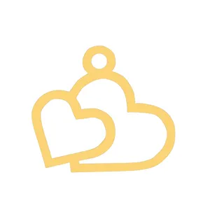 آویز گردنبند طلا 18 عیار زنانه رزالیا مدل قلب