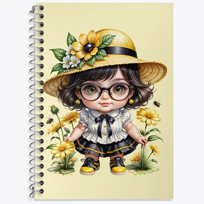 دفتر لغت 50 برگ خندالو طرح دخترانه کد N1210