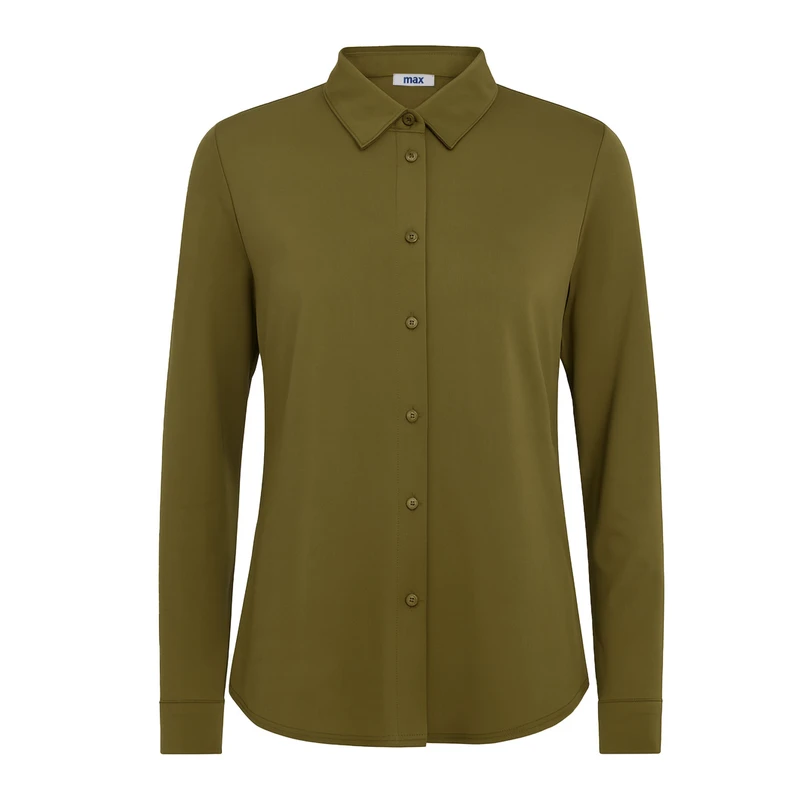 شومیز آستین بلند یقه برگردان زنانه مکس مدل کشی 45747