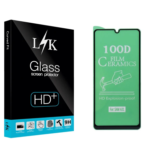 محافظ صفحه نمایش سرامیکی ال کی مدل Hard glass مناسب برای گوشی موبایل سامسونگ Galaxy A31