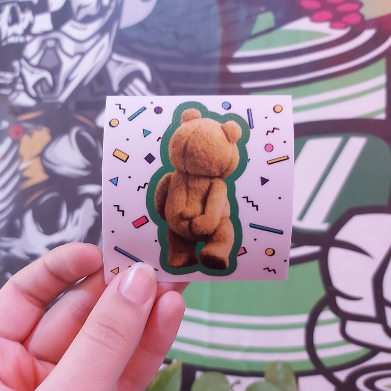 استیکر لپ تاپ طرح خرس کد 0021