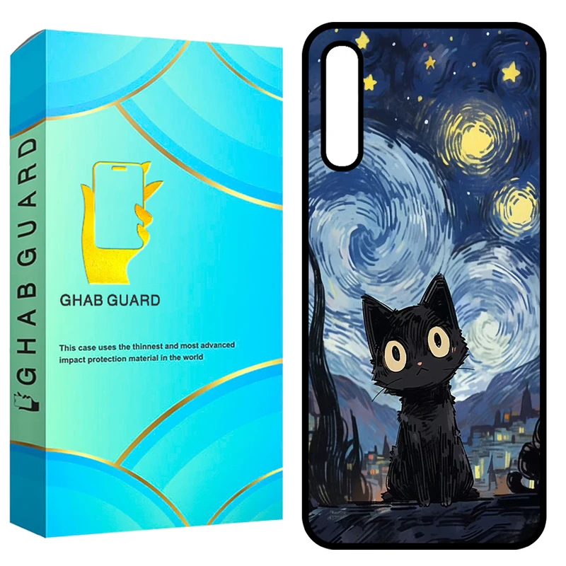  کاور قاب گارد طرح گربه مدل GCHPA50 مناسب برای گوشی موبایل سامسونگ Galaxy A50 / A50s / A30s