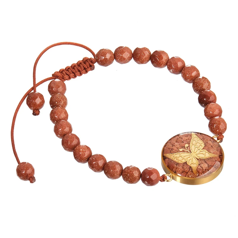 دستبند زنانه دانژه طرح پروانه کد ZDNG22T6013