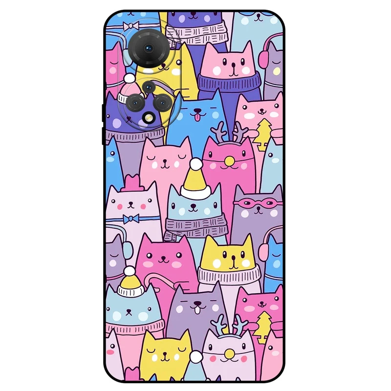 کاور مگافون طرح گربه مدل 8065 مناسب برای گوشی موبایل آنر X7  