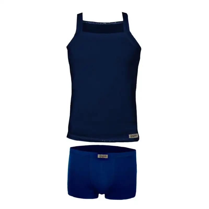 ست شورت و زیرپوش مردانه تولیدی پاران مدل نخ پنبه خالص صادراتی مجموعه 4 عددی